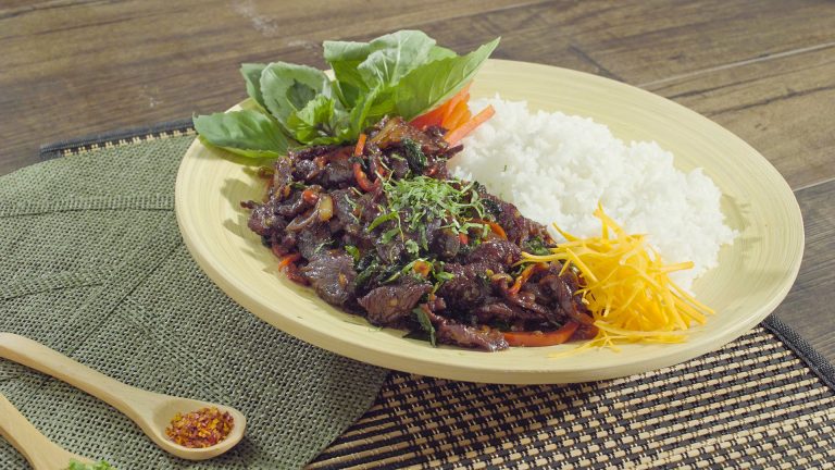 Thai Basil Beef with Rice